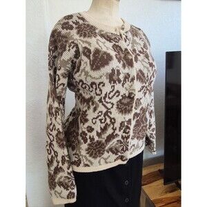 Benellon Vtg. Italian Knit Button Up, 60% Wool Blend Sweater Sz Large